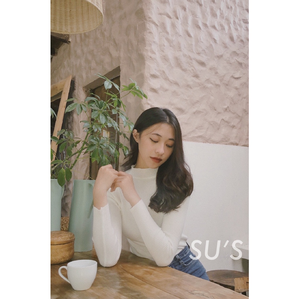 Áo len tăm cổ 3cm dáng body A1966 SUSTORE