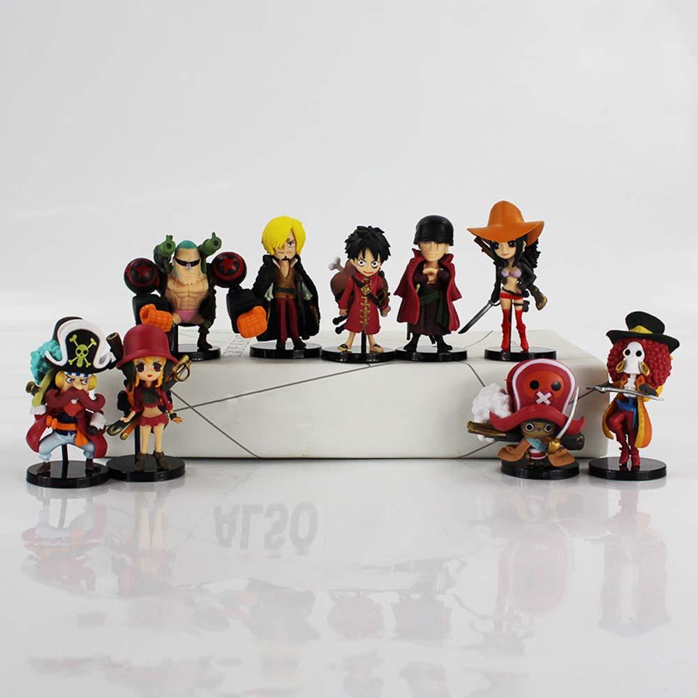 Set 9 Mô Hình Mô Phỏng Nhân Vật Nami Robin Chopper