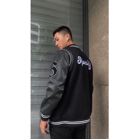 👏🏼 Áo khoác da 😗 varsity jacket MONEY | ÁO KHOÁC UNISEX NAM NỮ FIT 40-75KG