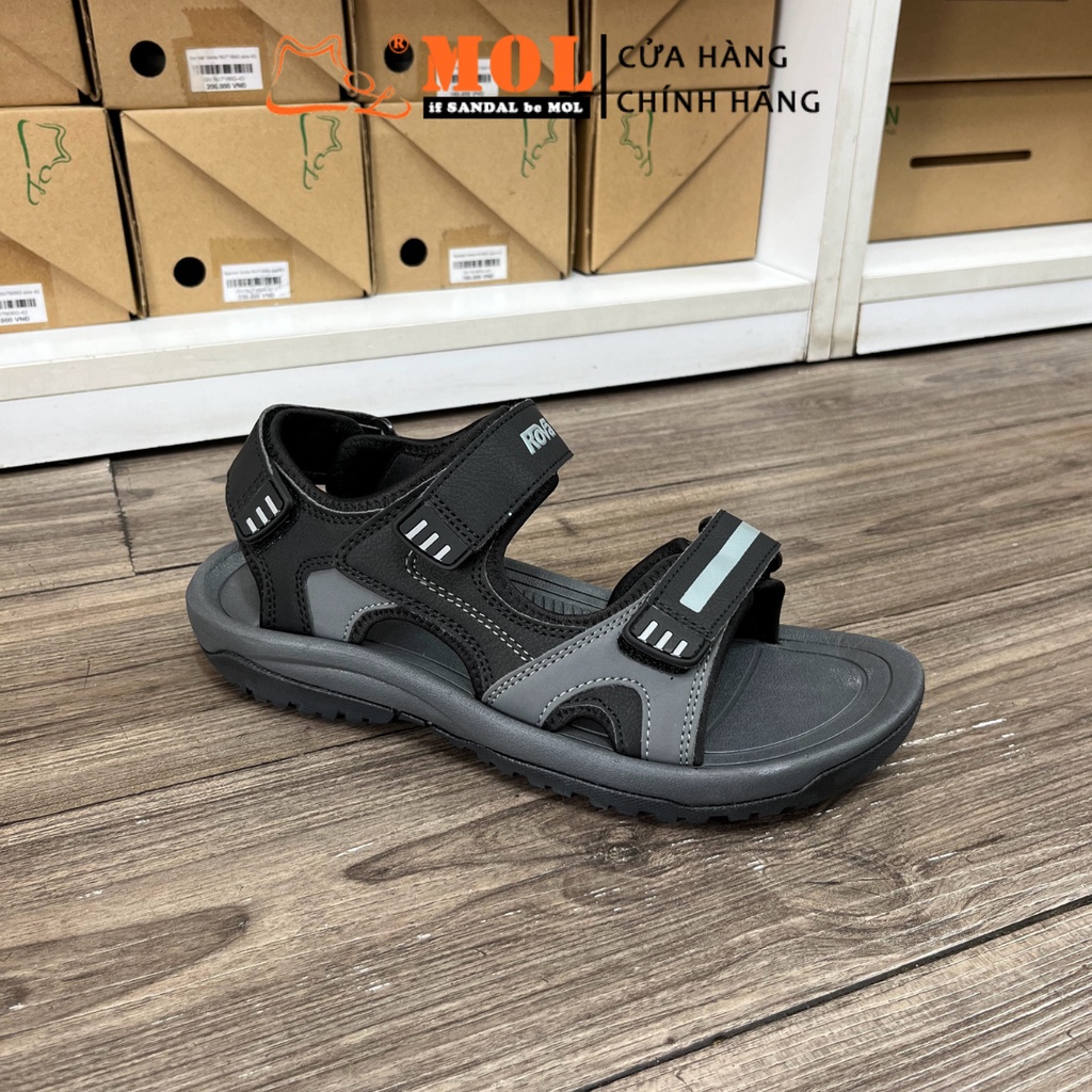 Giày Sandal Nam Hiệu Rova Quai Da Microfiber Siêu Bền Đi Làm Đi Học Mã RV964