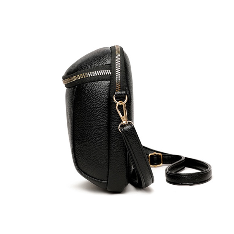Túi đeo chéo IELGY mini có khóa kéo dùng đựng điện thoại thời trang tùy chọn màu sắc