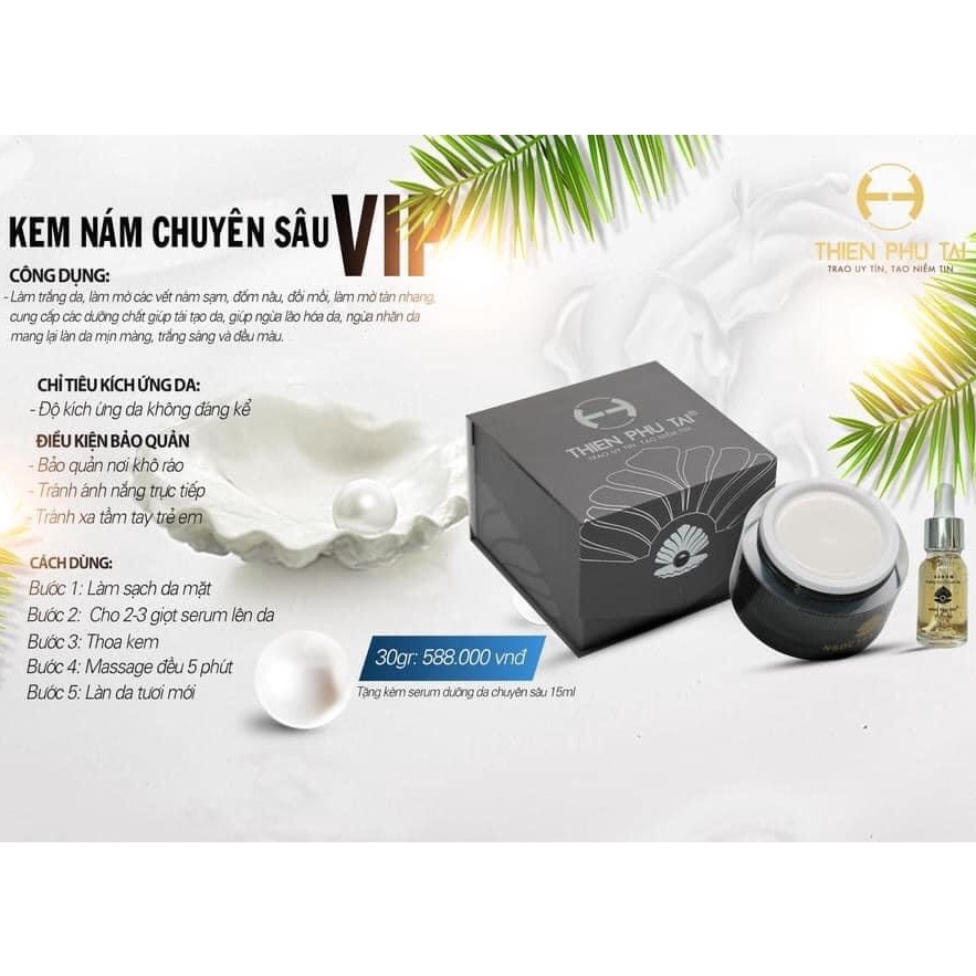 Kem Nám Chuyên Sâu NGỌC TRAI ĐEN VIP 30gr - NHẬT VIỆT COSMETIC