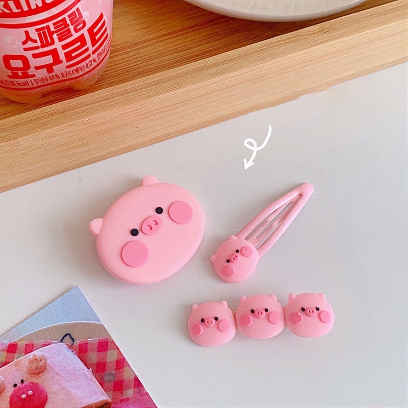 Set 3 Kẹp bé Heo hồng xinh siêu kute , mẫu mới đáng yêu