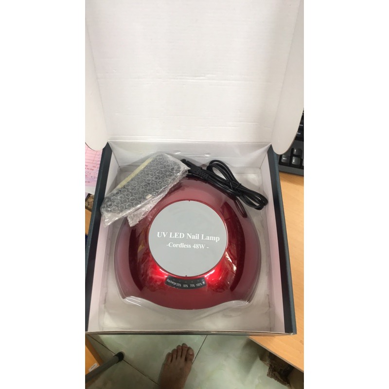 máy hơ gel tích điện uv+led 48w