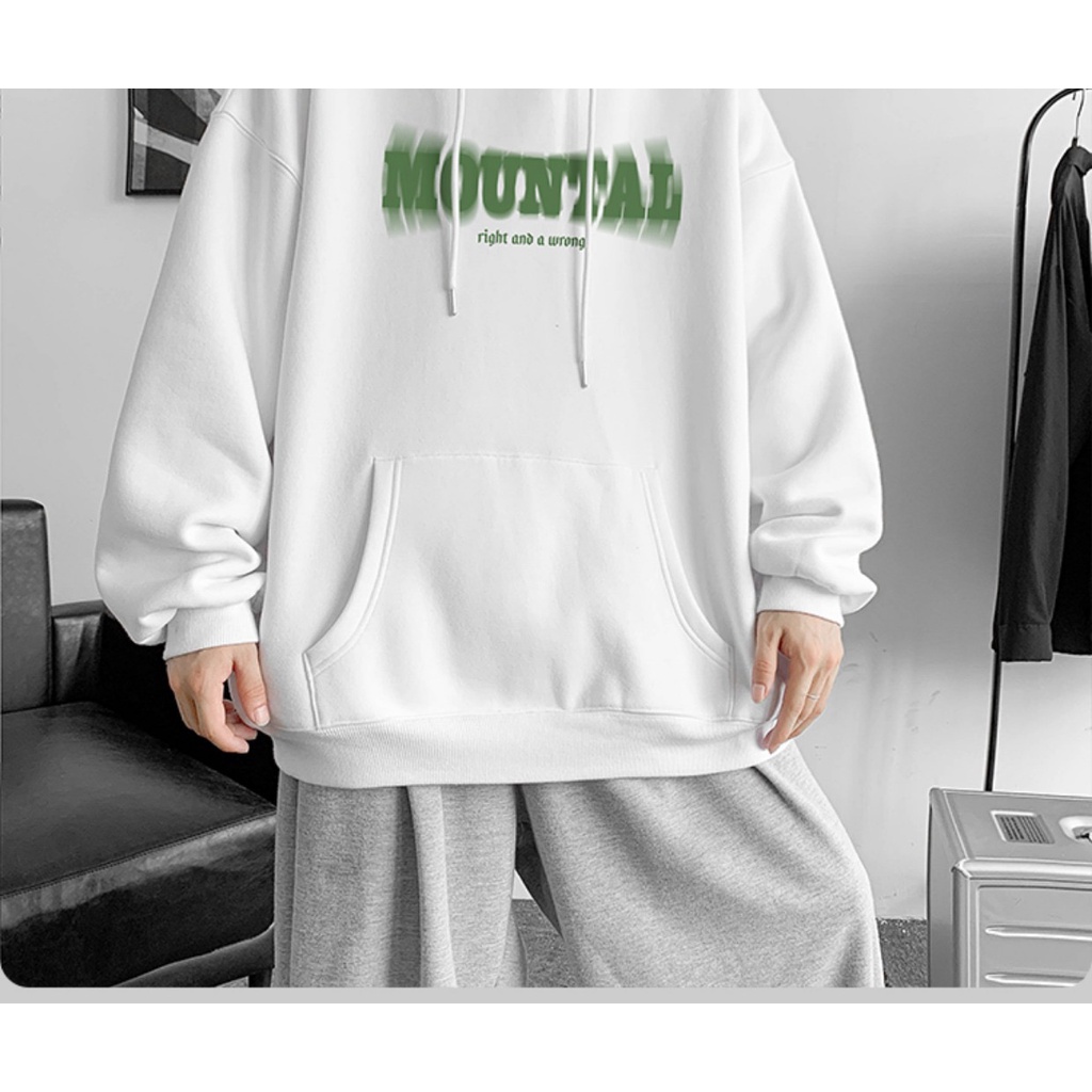 Áo Hoodie Mũ 2 Lớp Phối Chữ Sành Điệu Ulzzang Trẻ Trung Năng Động, Nỉ Mịn 2 Lớp Dày Dặn Ấm Áp Trend 2022