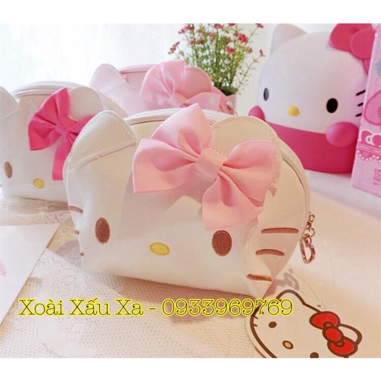Túi dây kéo, bóp đựng mỹ phẩm, vật dụng cá nhân,... kitty