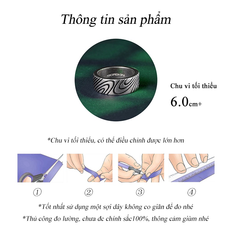 Nhẫn Lớn Nam nữ Sọc bất thường Sáng tạo Cổ điển Làm như cũ Bạc Thái Phong cách Vòng đuôi Âu Mỹ Phong cách NH-196