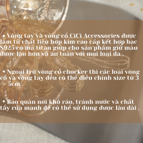 Vòng tay hồng gold có trụ lắc phong cách Hàn Quốc HOT TREND bạc S925. CiCi accessories . MS.VT004