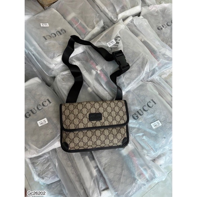 [Ảnh thật+ Video] Túi đeo chéo Gc hai màu đen xám chất da lộn cao cấp