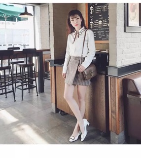 [Order] Sơ mi 2 cổ buộc nơ cực xinh