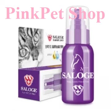 Thuốc Xịt Trị Rận Ve Bọ Chét Cho Mèo - Saloge Flea Tick Spray - 55ml