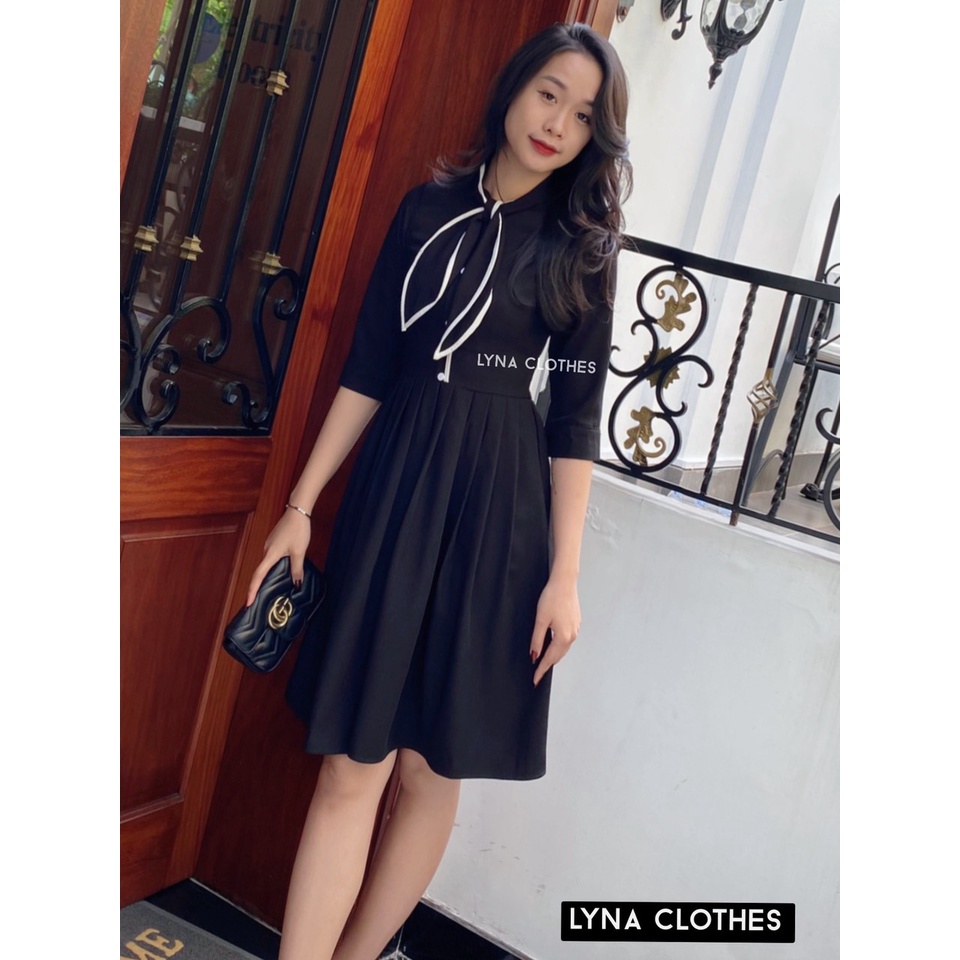 Váy thiết kế tiểu thư màu đỏ cổ nơ siêu đẹp cho mùa lễ hội giúp nàng tỏa sáng rực rỡ mỗi khi xuất hiện | BigBuy360 - bigbuy360.vn