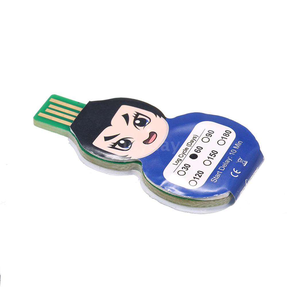 Bộ ghi dữ liệu nhiệt độ PDF USB 2.0 chống thấm nước sử dụng 1 lần