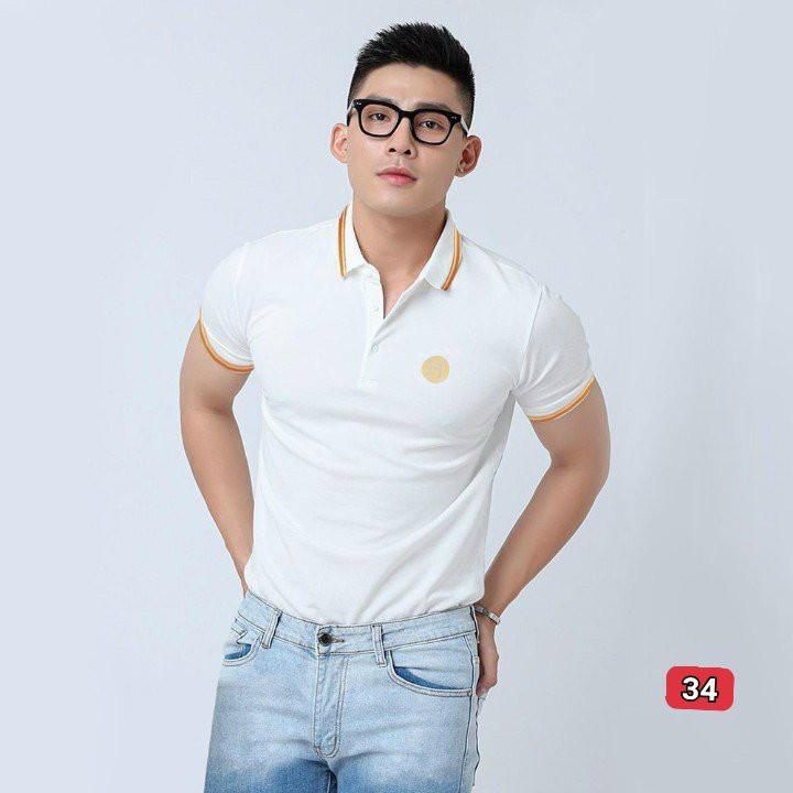 Áo thun Nam Có Cổ Tay Ngắn Q2000 chất liệu cotton cao cấp hàng hiệu chuẩn shop( hình ảnh 100%) M'LEE SHOP T0204