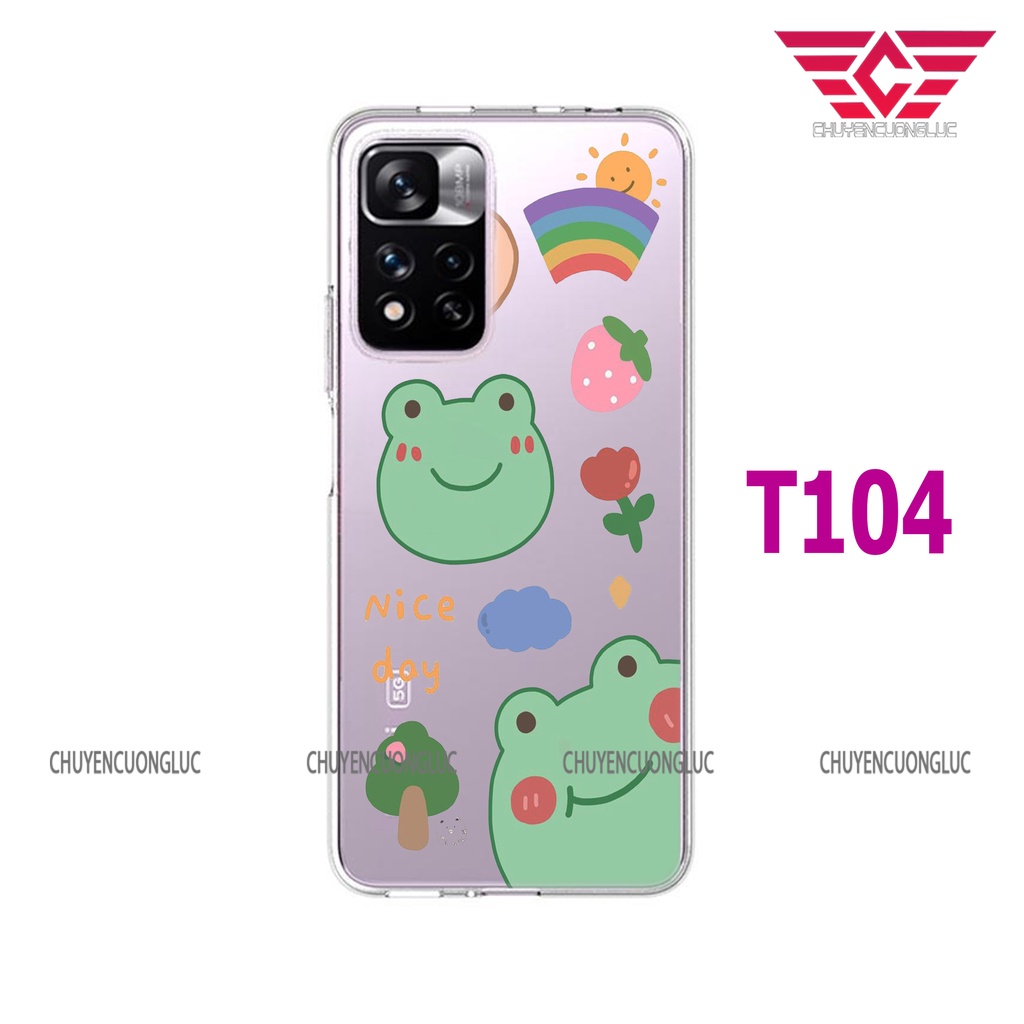 Ốp lưng Xiaomi Redmi NOTE 11 PRO (Hàng VN) trong suốt in hình cực đẹp T10