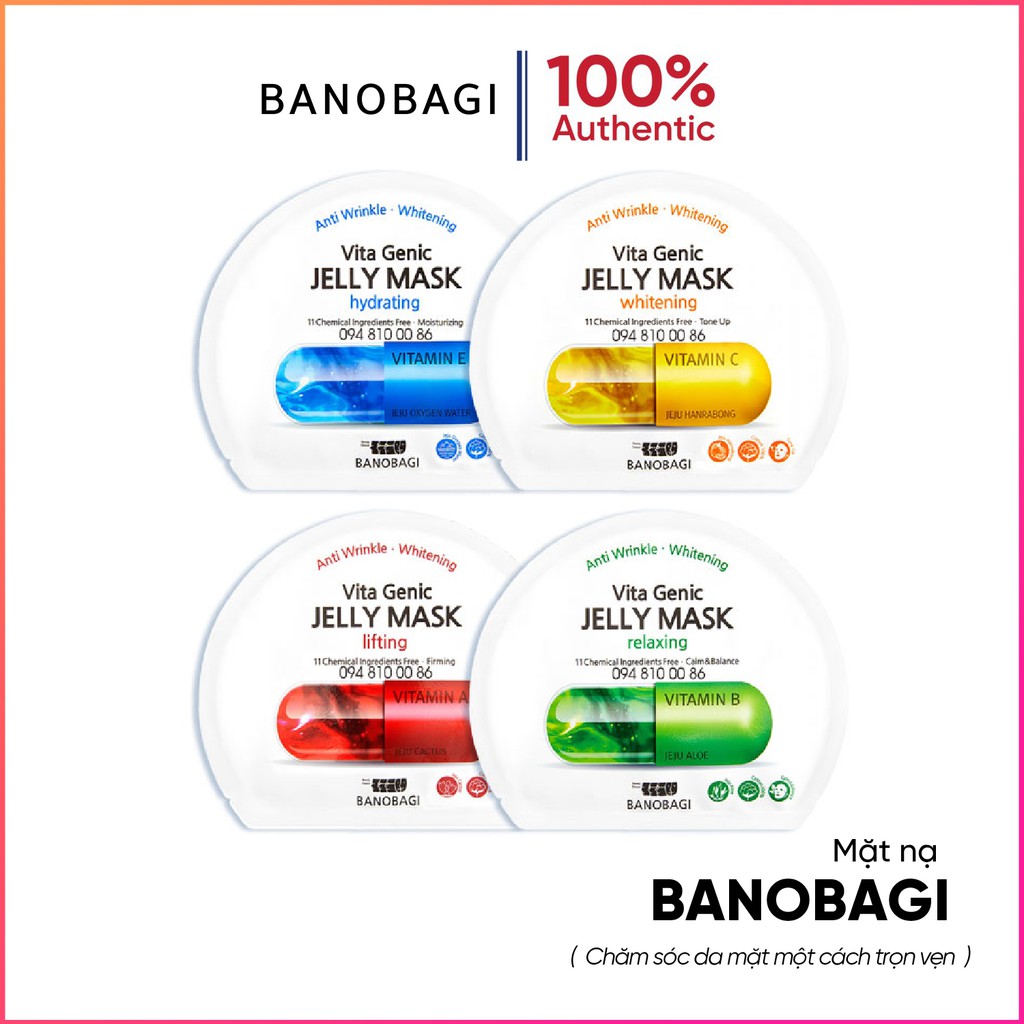 Mặt Nạ Bổ Sung Vitamin Thần Thánh Vita Genic BANOBAGI 30ml