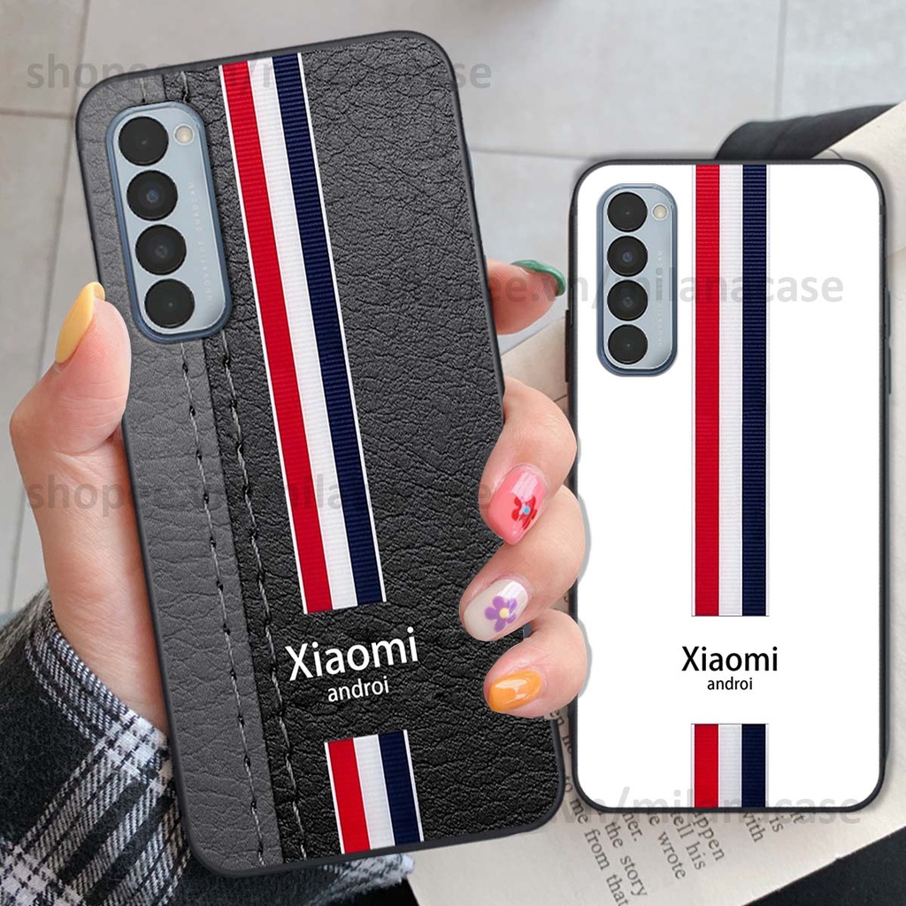 Ốp Oppo Reno4 / Reno4 Pro / Reno 4 in giả da phong cách thể thao, cá tính, thời trang