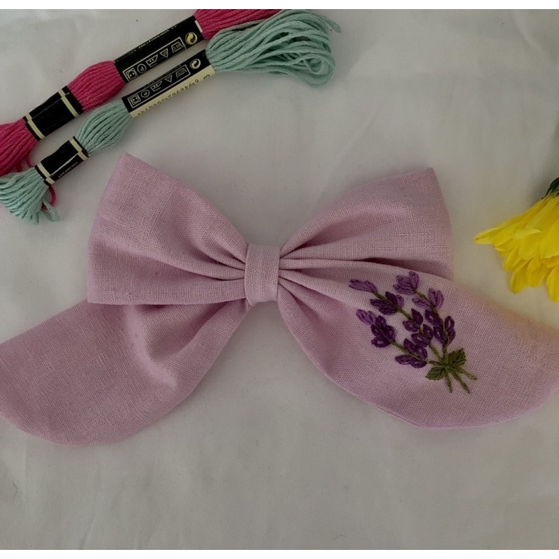 Dây cột tóc thêu tay