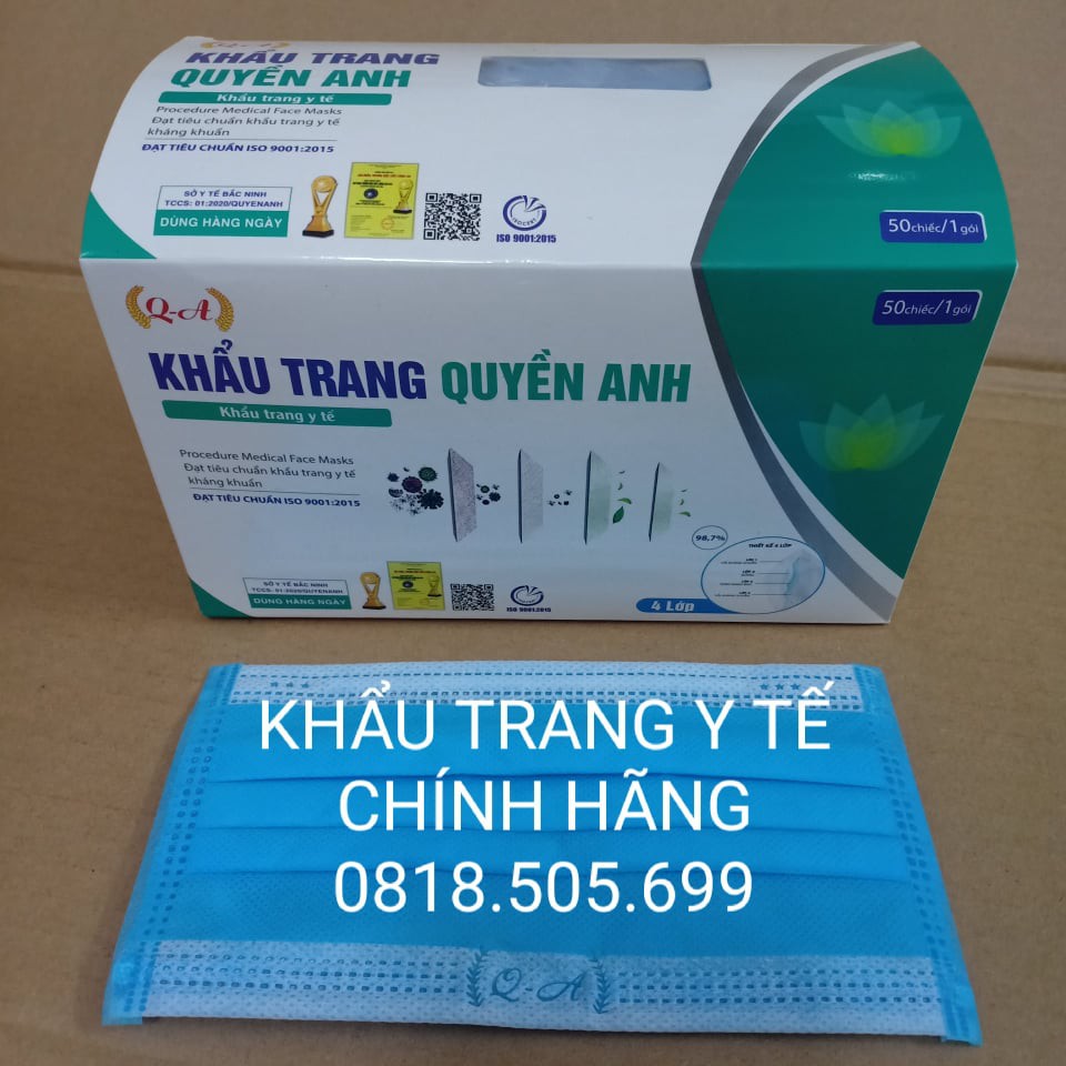Khẩu trang y tế 4 lớp Quyền Anh