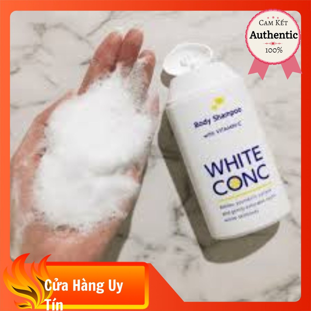 [ CHÍNH HÃNG] Sữa tắm trắng da hằng ngày white conc body shampoo nhật bản hàng chuẩn 100%