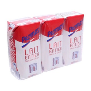 LỐC 3 HỘP SỮA TƯƠI PROMESS PHÁP NGUYÊN KEM 200ML