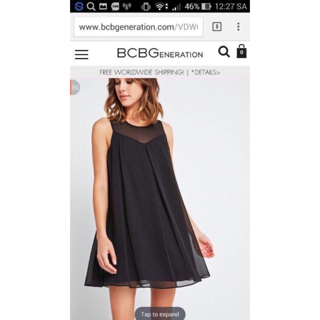 Đầm voan BCBG Vnxk