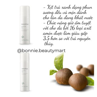 [Mã SFP-56776056 Giảm 20K] Xịt Khoáng Trà Xanh Innisfree Green Tea Mineral Mist 50ml - 150ml
