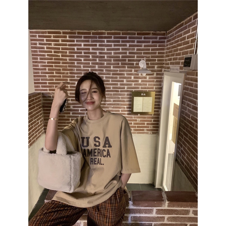 Áo phông nữ form rộng đẹp tay lỡ Quảng Châu APN017