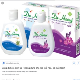 Dạ hương _ Dung dịch vệ sinh phụ nữ