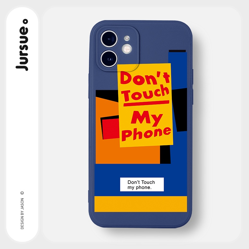 Ốp lưng JURSUE chống bẩn hình dễ thương đẹp ngộ nghĩnh cho iPhone 13 12 11 Pro Max SE 2020 X XR XS ip 8 7 6 6S Plus Y38