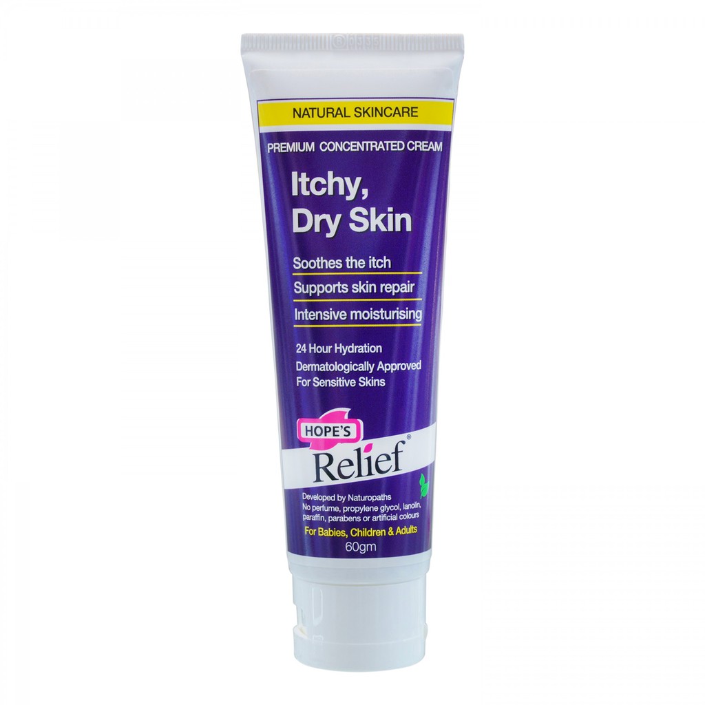 Kem đa năng dưỡng ẩm, phục hồi da, khô ngứa Hope's Relief Premium Concentrated Cream 60g