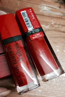Son LÌ 3CE RED RECIPE + BOURJOIS VELVET ( có ảnh thật)
