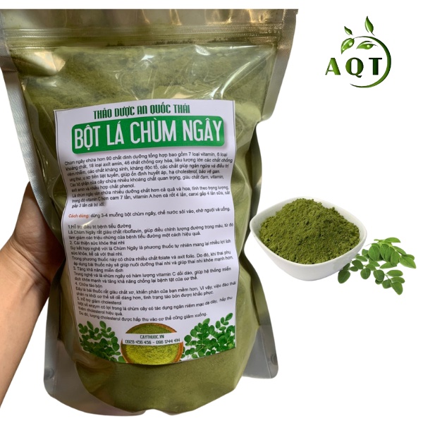 500g Bột Chùm Ngây Nguyên Chất (Sạch, Mịn) Bồi Bổ, Dưỡng Trắng Da