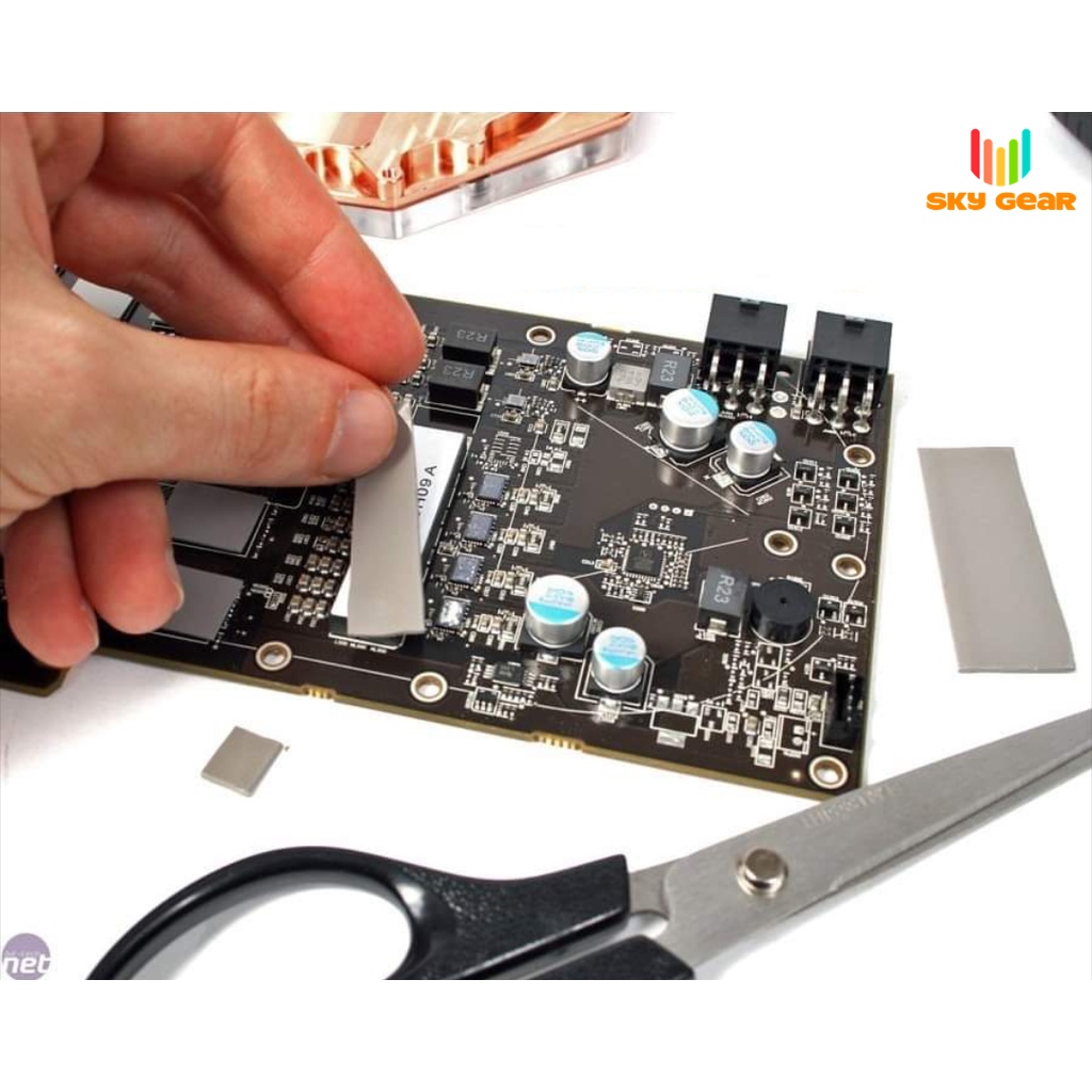 Miếng Tản Nhiệt Silicone Thermal Pad 40x20x0.5mm dẫn nhiệt 6w/mk