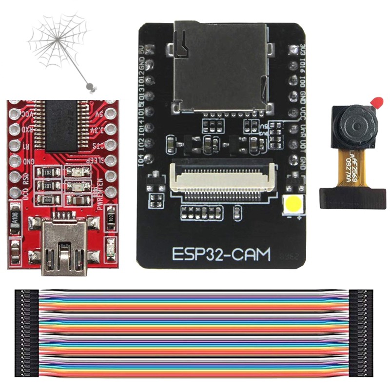 [Hot Sale]Esp32-Cam Camera Wifi + Bluetooth ule 4M Psram Dual Core 32-Bit Cpu Development Board Ov2640 2Mp Camera ule + 8Dbi Wireless Network Antenna + Ipex To Rp-Sma Pigtail Cable