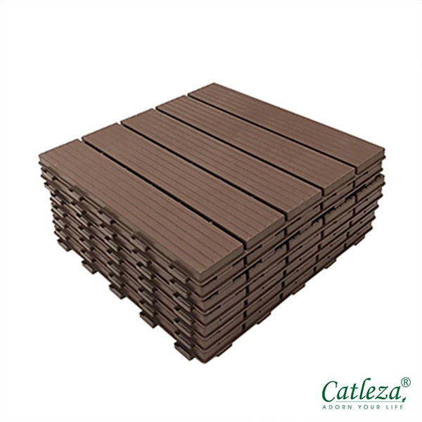 Vỉ Nhựa Lót Sàn 5 nan CATLEZA 30x30x1.9 cm - COMBO 9 Tấm