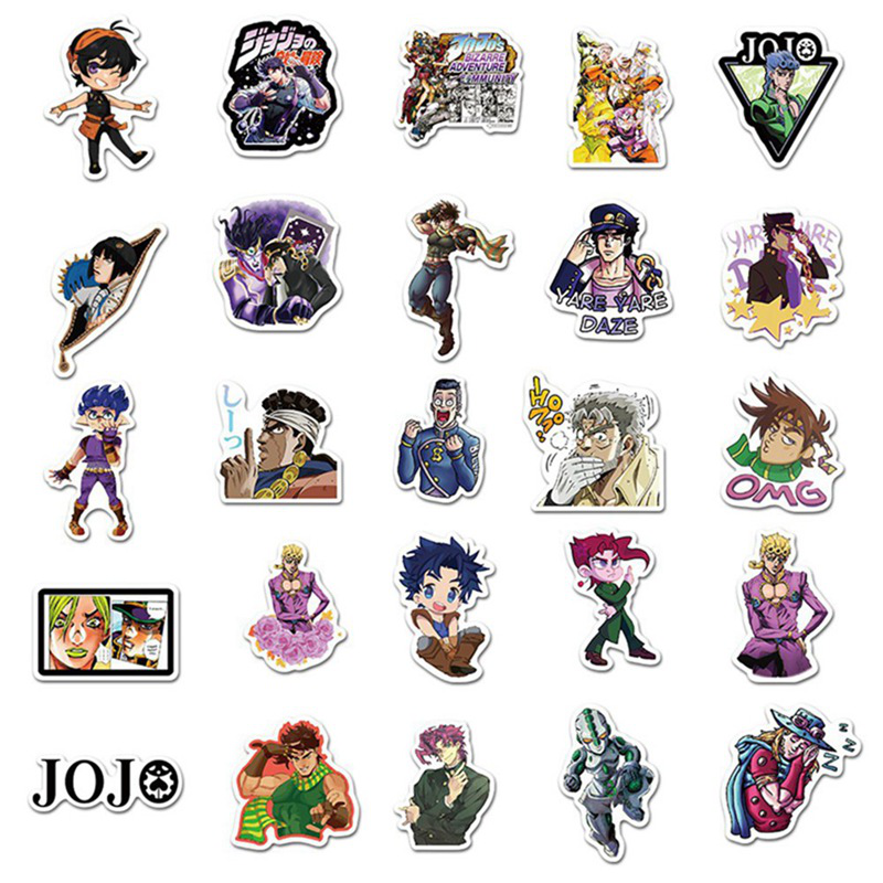 Set 50 Hình Dán Phim Jojo 's Bizarre Adventure - Series 01 độc đáo