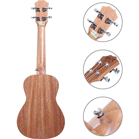 [Full phụ kiện] Đàn Ukulele Concert 23 inch gỗ tự nhiên UK-TH