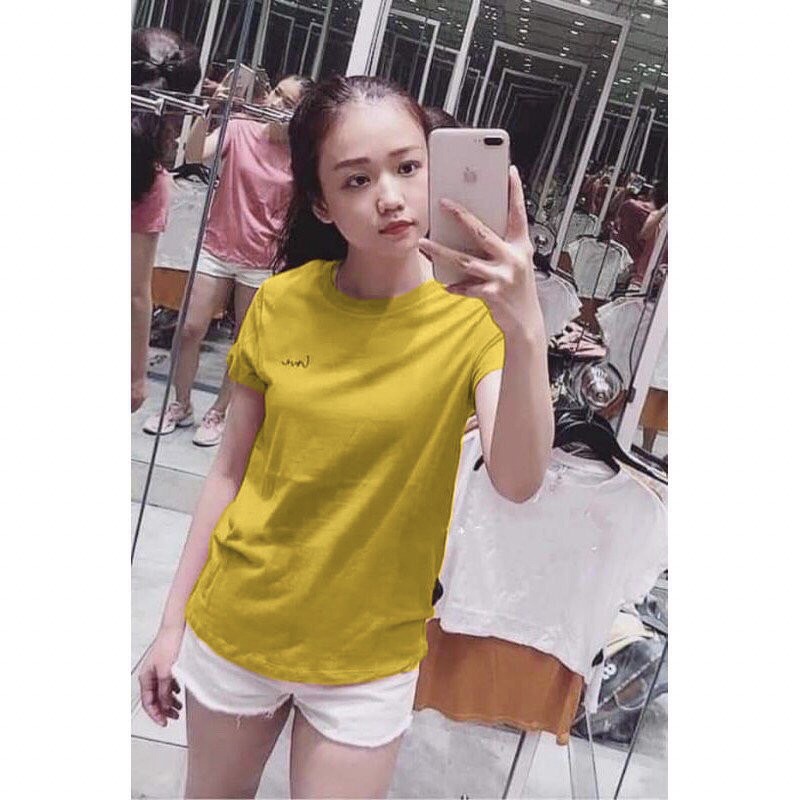 ÁO PHÔNG GIẤY LOVE CỔ TRÒN SIÊU NHẸ MÁT NỮ (HÌNH THẬT) | BigBuy360 - bigbuy360.vn