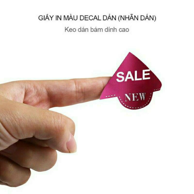 Giấy in nhãn dán -Decal 1 mặt bóng A4 135gsm 50 tờ/ xấp
