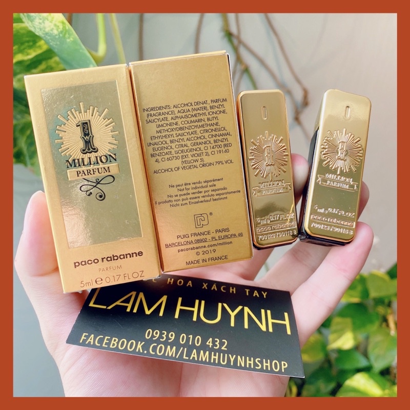 Nước hoa mini 1 MILLION PARFUM 5ml