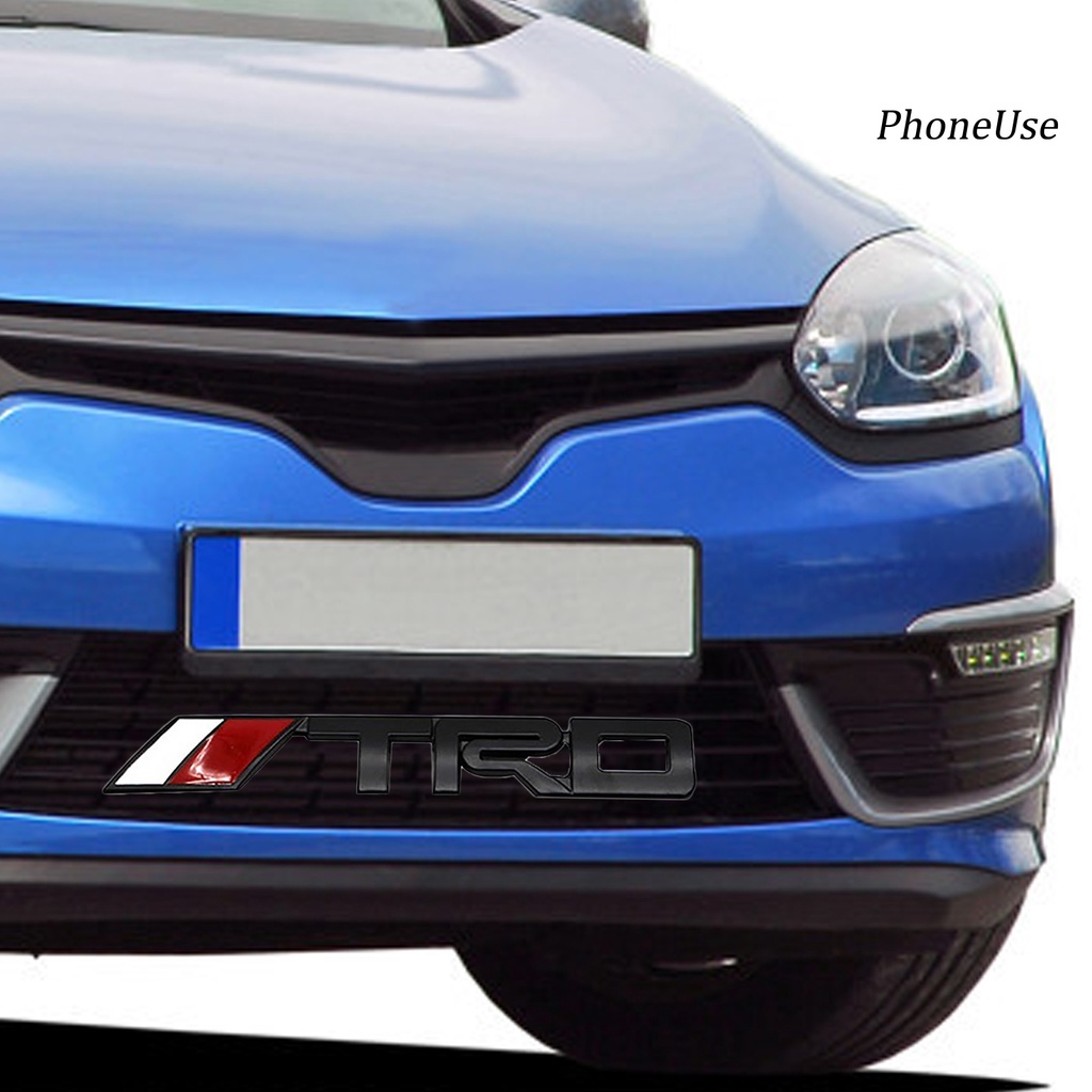 Pu Miếng Dán Chữ TRD Bằng Kim Loại Trang Trí Lưới Tản Nhiệt Cho Xe Toyota