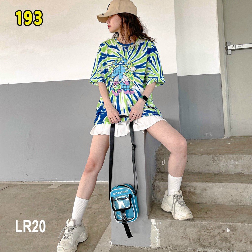 Áo thun loang màu 𝑭𝒓𝒆𝒆𝒔𝒉𝒊𝒑 Áo phông unisex LR20 vải cotton xượt poli co giãn thấm hút tốt, không xù lông