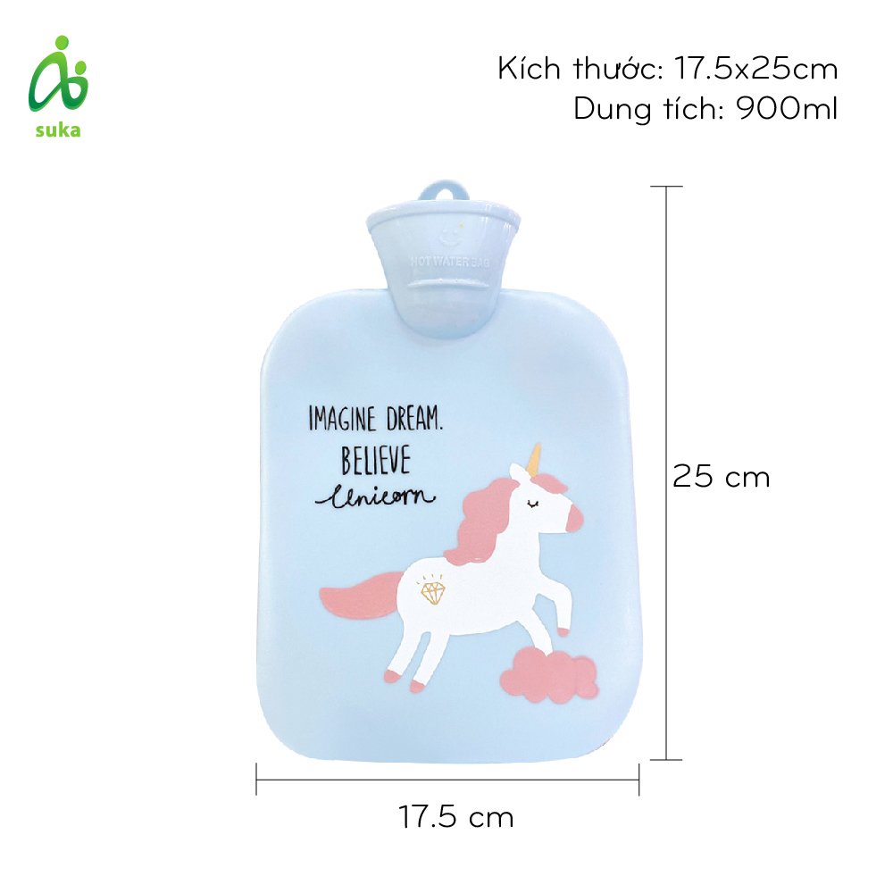 Túi chườm hạ sốt, túi chườm giảm đau bụng kinh, túi chườm giữ ấm 900ml SK