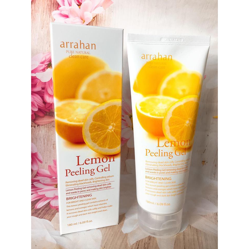 Tẩy tế bào da chết ARRAHAN chiết xuất từ chanh vàng làm sáng da 180ml | BigBuy360 - bigbuy360.vn