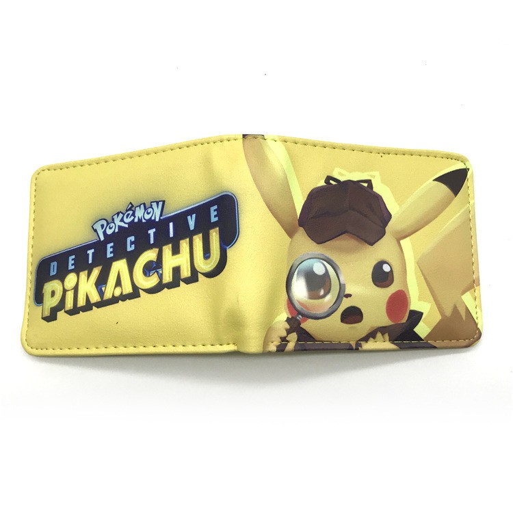 New Pokémon Pokemon Pikachu Short Wallet Card Holder Small Change Smart Bag Folding Bag