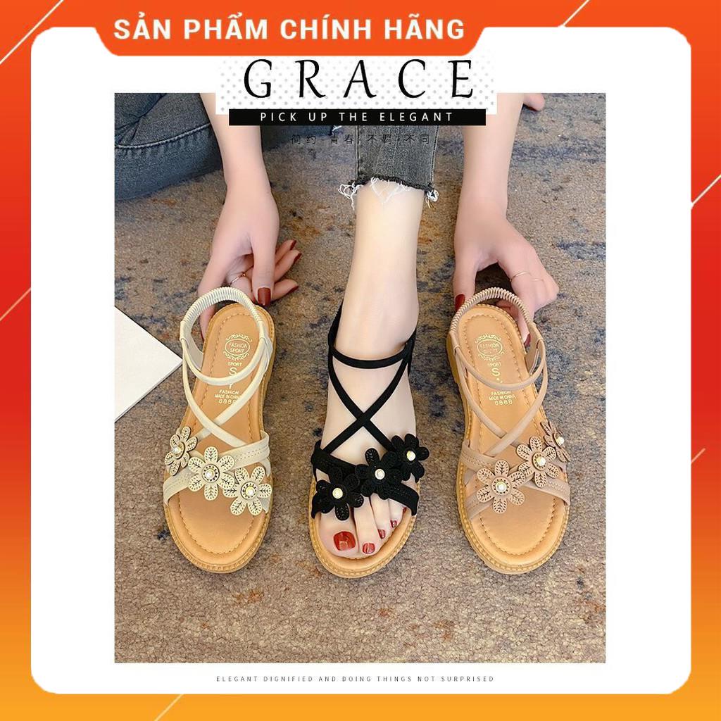 Sandal nữ thời trang ⚡️Kèm ảnh thật ⚡️ đế cao su non đi bền, êm chân, Dép quai hậu nữ đi học, đi làm, đi chơi