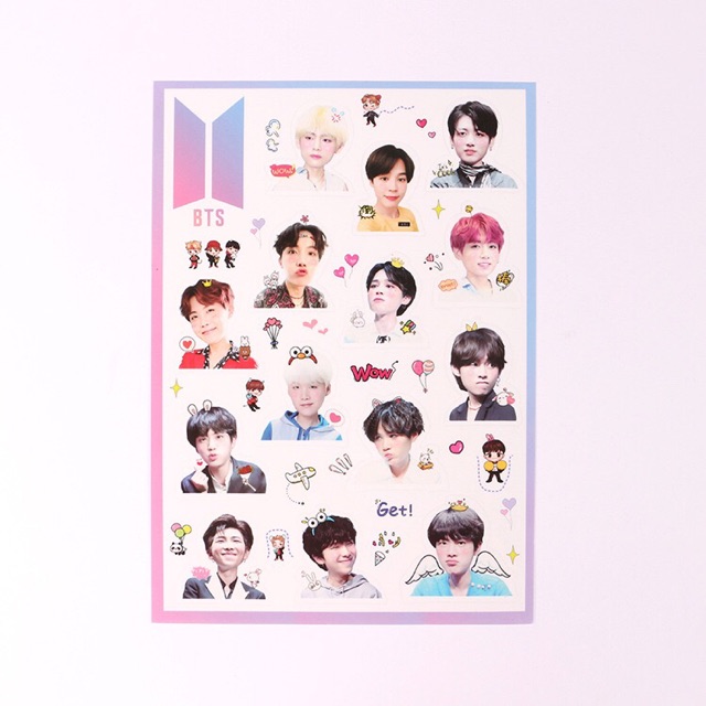 Set Sticker BTS/Jungkook/V kute miếng dán