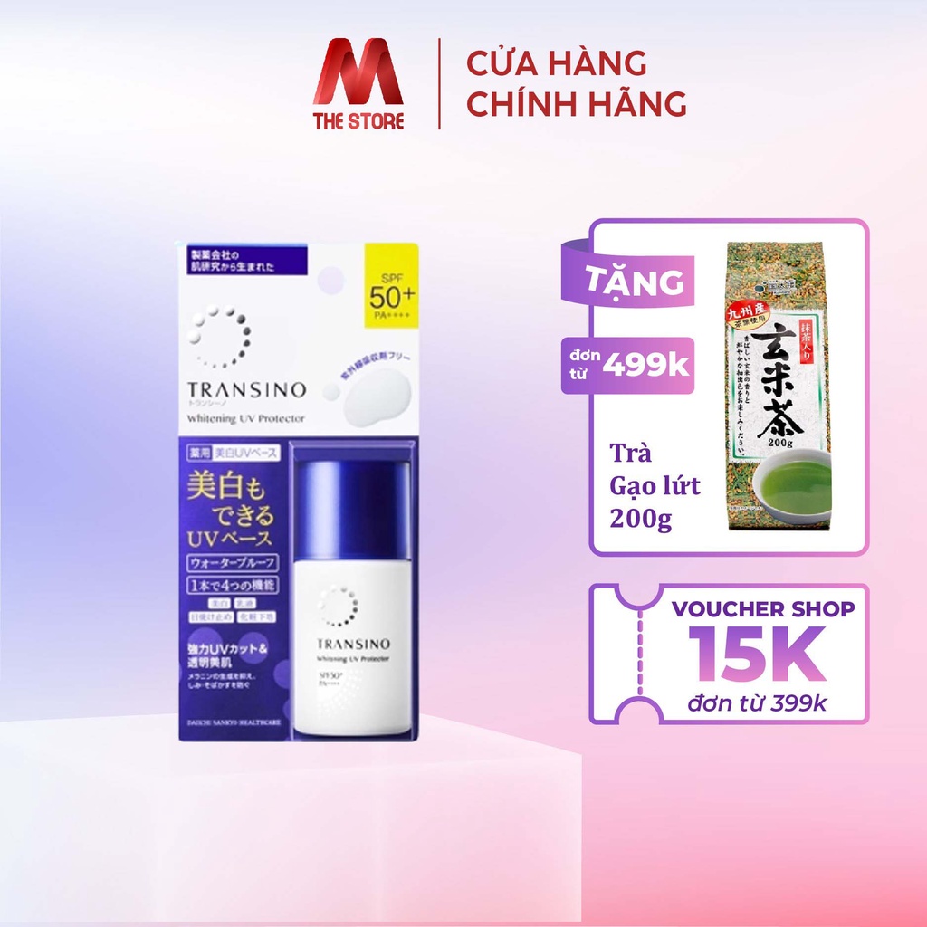 Kem chống nắng dưỡng trắng da Transino Whitening Day Protector SPF50+/PA++++ 40g nội địa Nhật