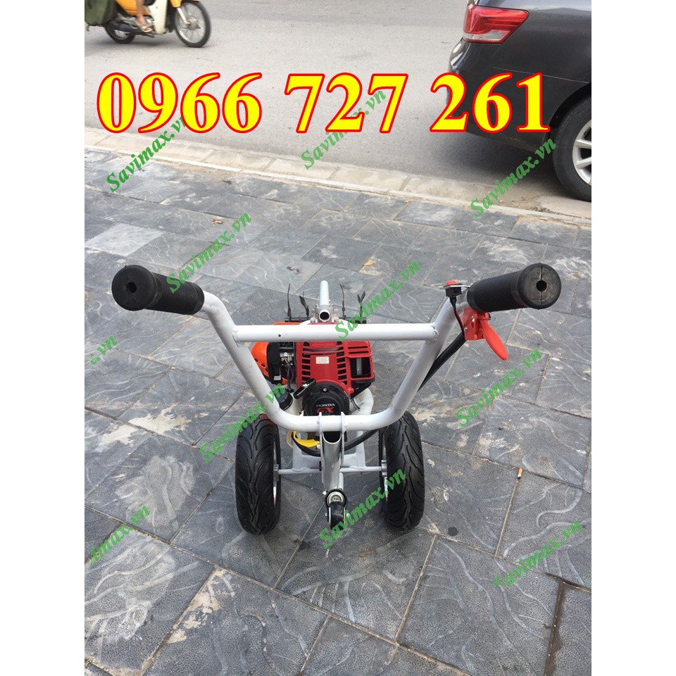 Máy cắt cỏ đẩy tay gắn đầu xới đất giá rẻ tốt nhất hiện nay động cơ 4 thì GX35